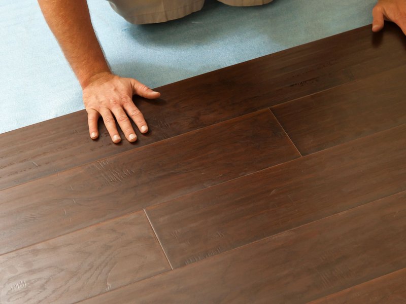 installing wood planks - bobbiejoes